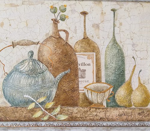 «Белое вино», оргалит, акрил, масло, 32х42, 2018г.