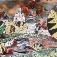 «Ярославль», медь, горячая эмаль, 25х33, 2009г.