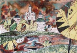 «Ярославль», медь, горячая эмаль, 25х33, 2009г.