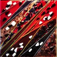 «Композиция Динамика», цв. стекло, фьюзинг, 30х30, 2013г.