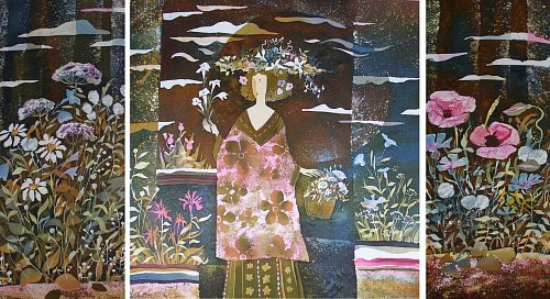 «Цветы и травы лета», 90х45, 90х86, 90х45, 2011г.